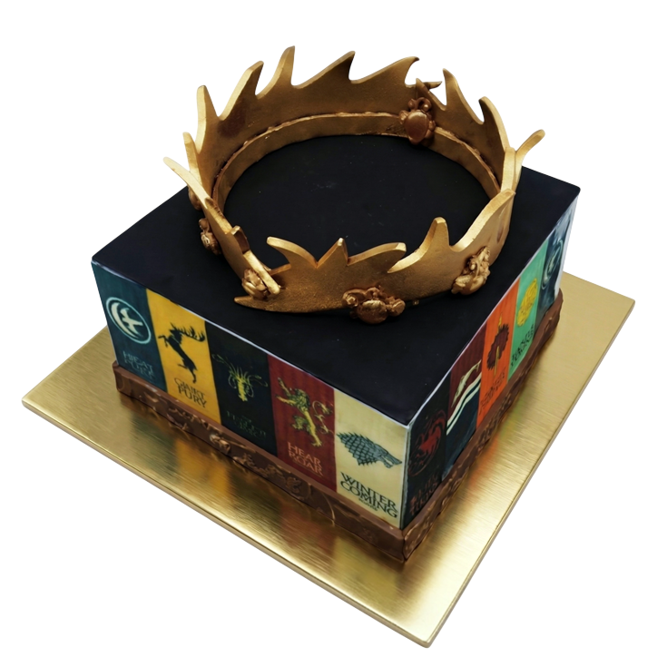 Tématický dort Hra o trůny - koruna