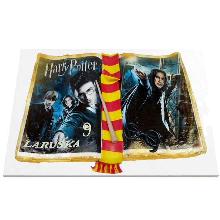 Dětský dort Harry Potter - otevřená kniha