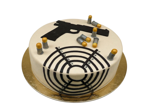 Tématický dort střelecký terč
