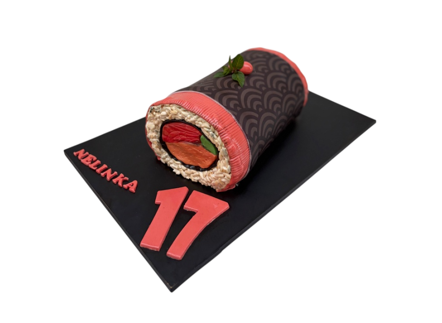 Sladké Maki Sushi: 3D Dort s Mascarpone a Ovocem