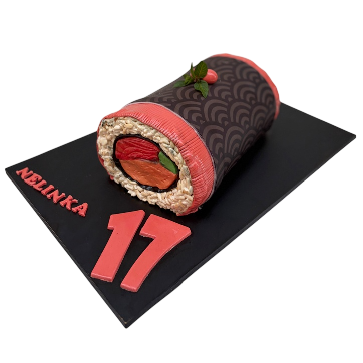 Tematický dort maki sushi