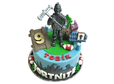Dětský dort Fortnite - Black Knight