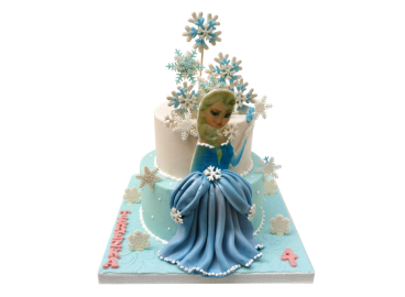 Dětský dort Frozen - s Elsou
