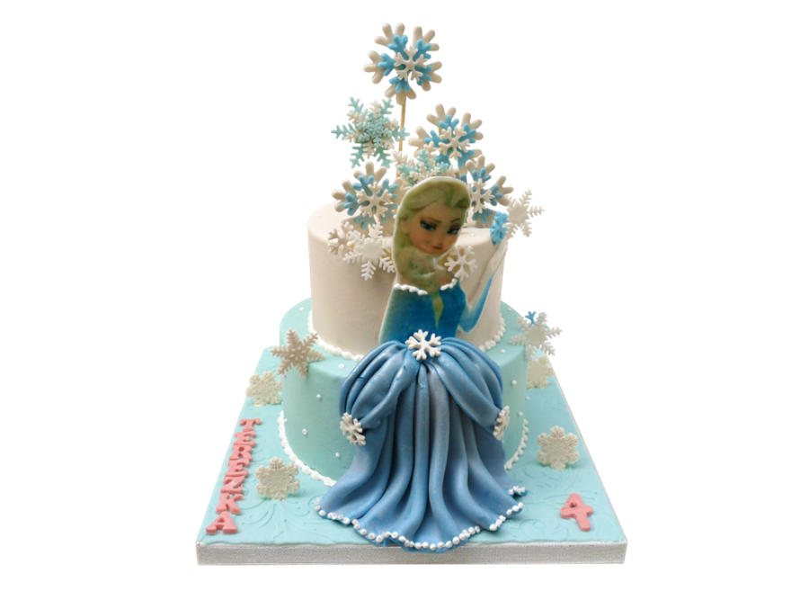 Dětský dort Frozen - s Elsou