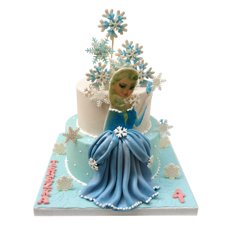 Dětský dort Frozen - s Elsou