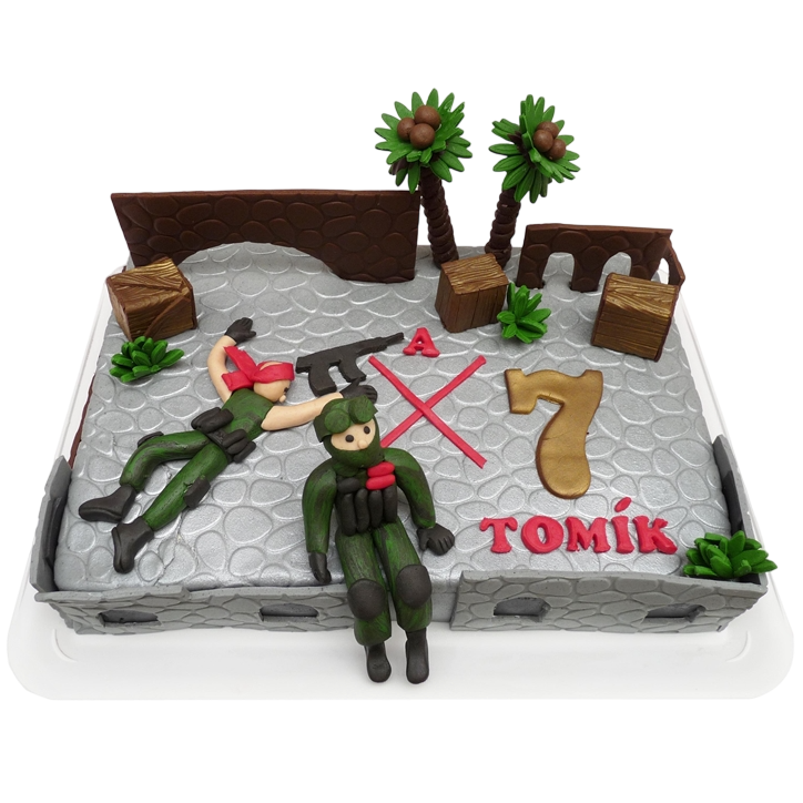 Modelovaný dort Counter Strike