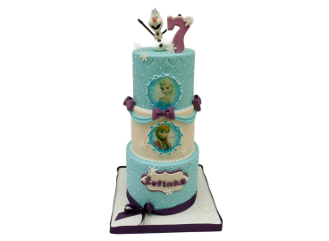 Dětský dort Frozen - Anna, Elsa, Olaf