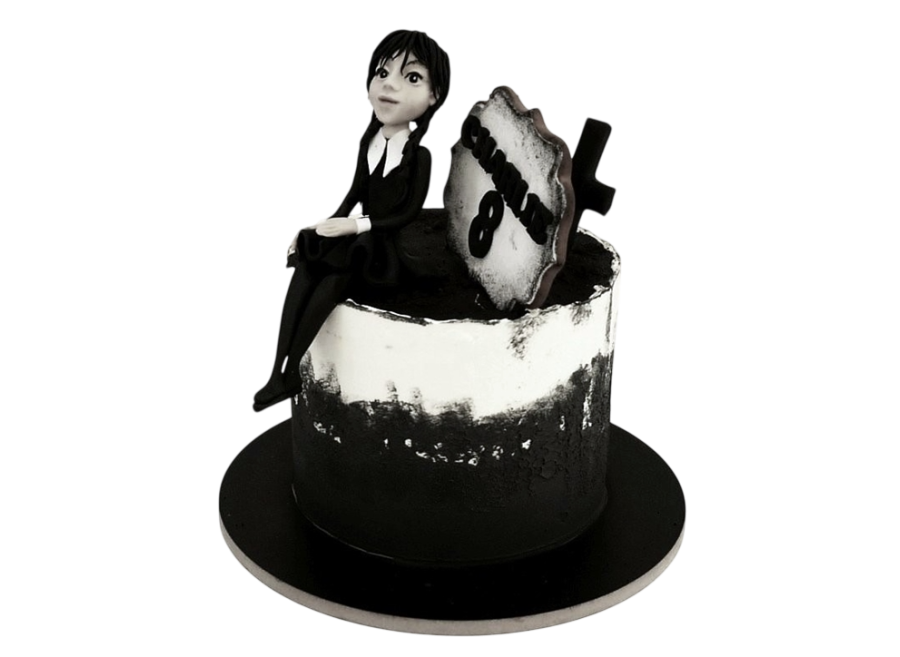 Dětský dort Addamsova rodina - Wednesday