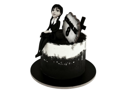 Dětský dort Addamsova rodina - Wednesday