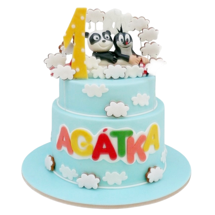 Dětský dort Krteček - s pandou