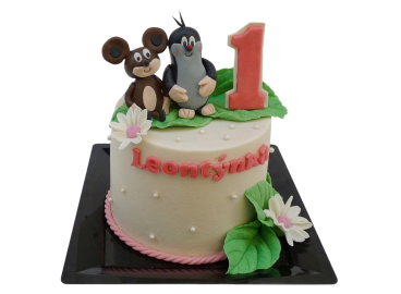 Dětský dort Krteček - s myškou