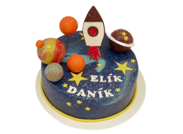 Dětský dort Vesmír