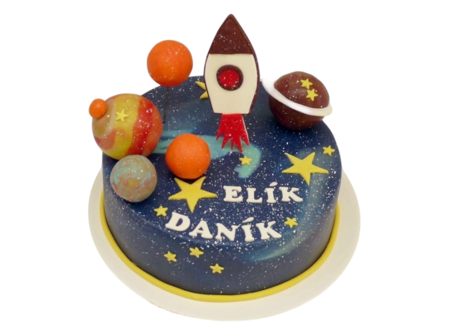 Dětský dort Vesmír