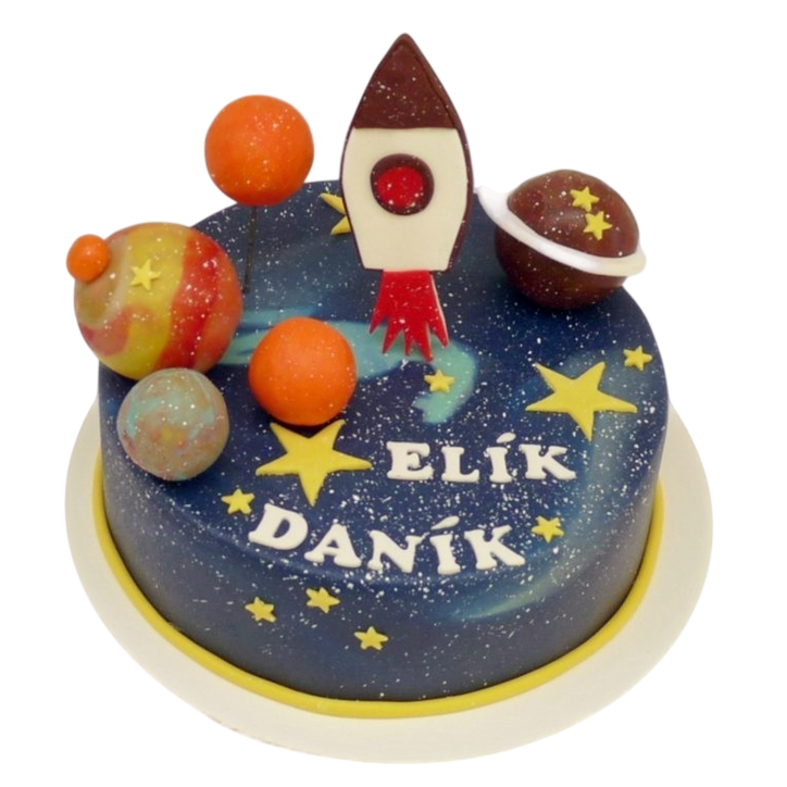 Dětský dort Vesmír