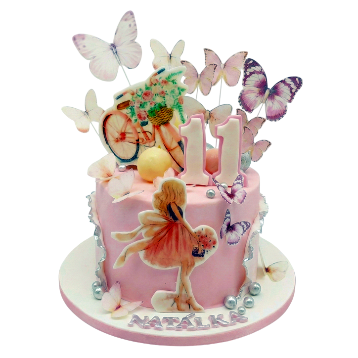 Dětský dort s motýly