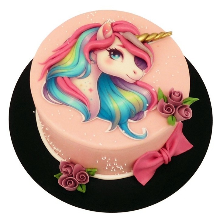 Dětský dort s jednorožcem