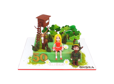 Tématický dort Myslivec