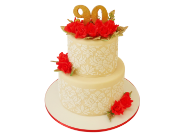 Slavnostní dort Rozkvetlá elegance