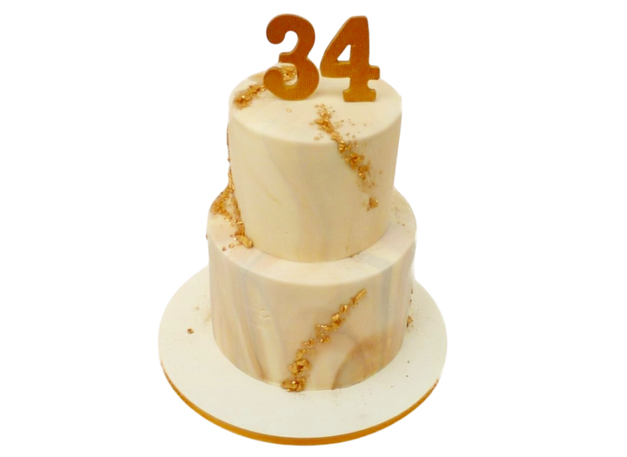 Slavnostní dort Zlatý mramor