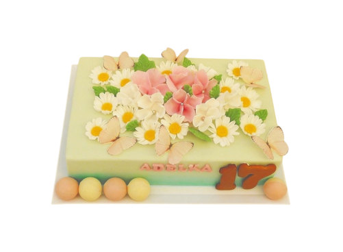 Slavnostní květinový dort