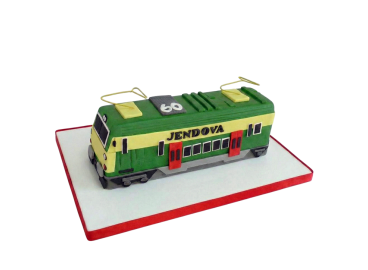 Modelovaný dort lokomotiva "Kraken"