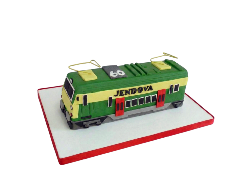 Modelovaný dort lokomotiva "Kraken"