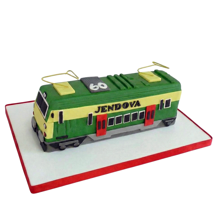 Modelovaný dort lokomotiva "Kraken"