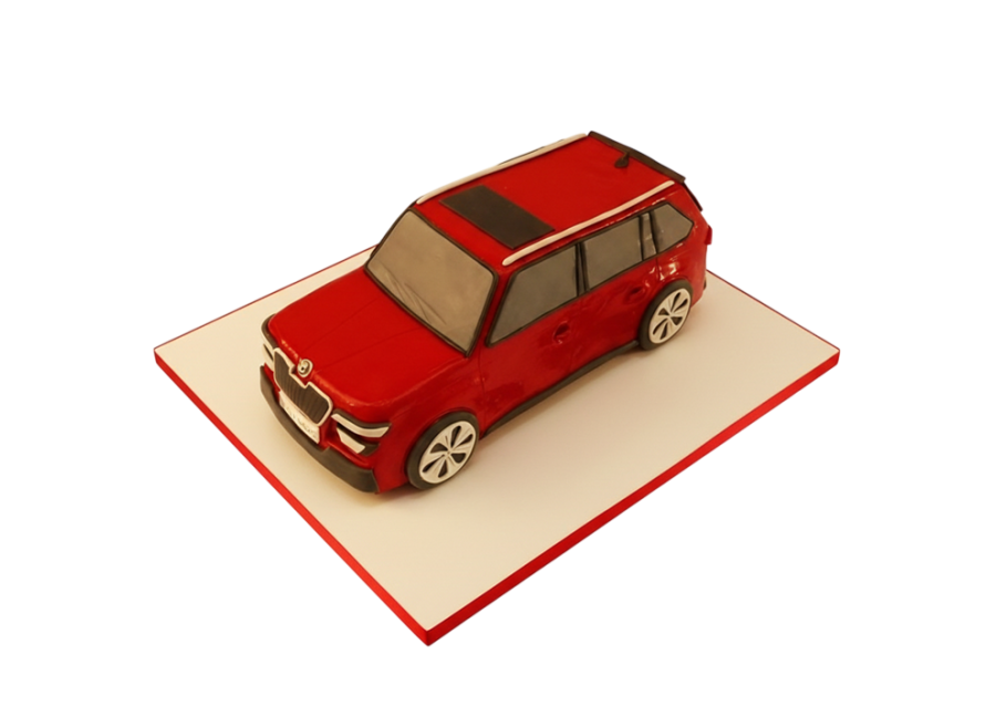 Modelovaný dort auto Škoda Kamiq