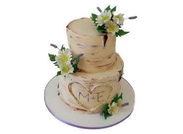 Svatební dort bříza - menší