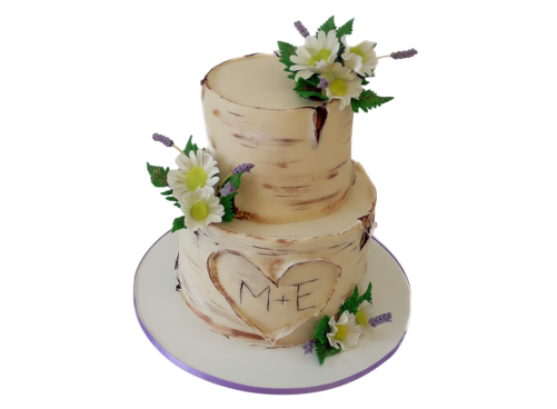 Svatební dort bříza - menší