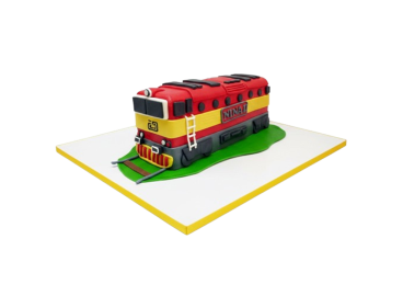 Modelovaný dort lokomotiva „Brejlovec“