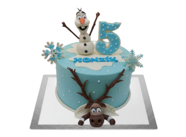 Dětský dort Frozen - Olaf a Sven