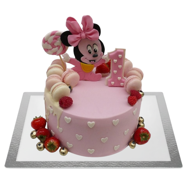 Dětský dort Minnie - s makronkami