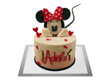 Dětský dort Minnie - zamilovaný