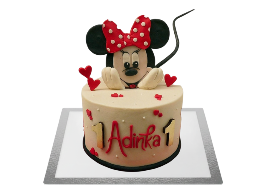Dětský dort Minnie - zamilovaný
