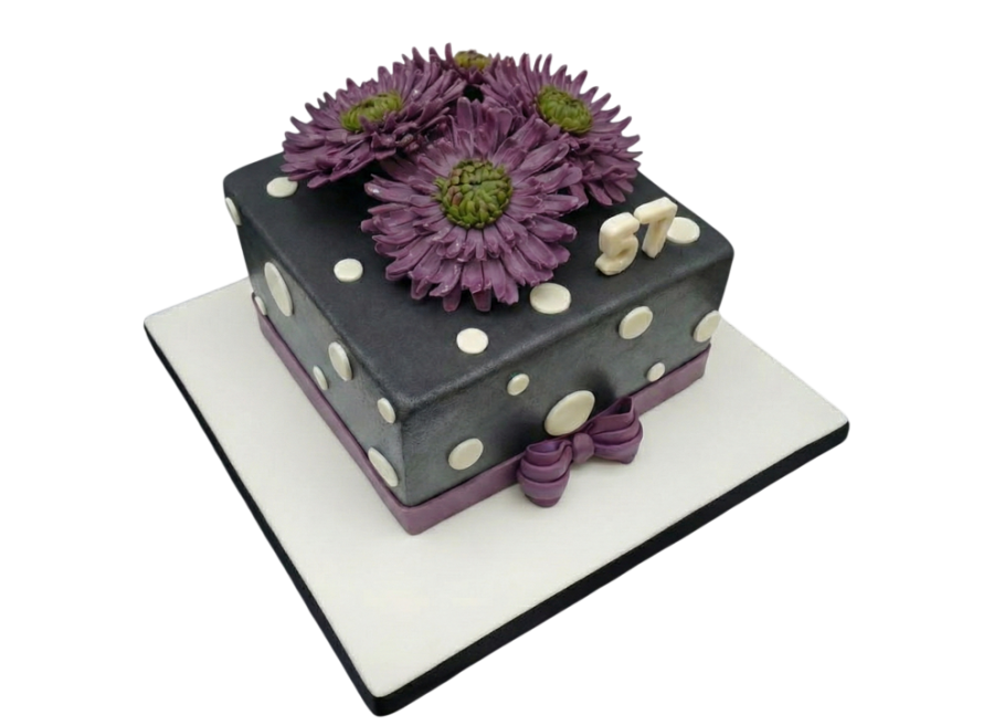 Slavnostní dort s gerberami