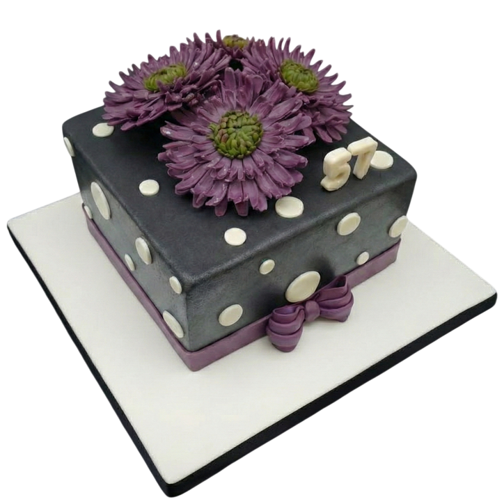 Slavnostní dort s gerberami