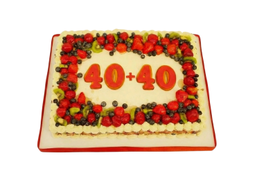 Krémový dort s ovocem