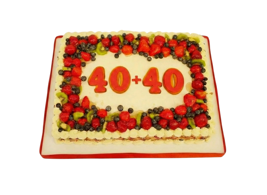 Krémový dort s ovocem