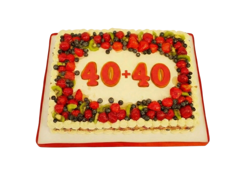 Krémový dort s ovocem