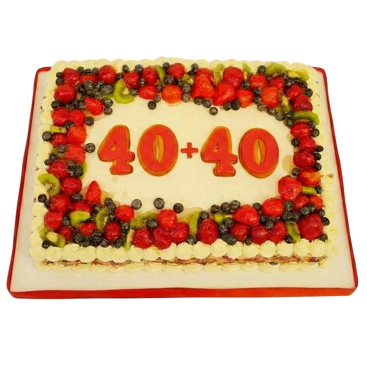 Krémový dort s ovocem