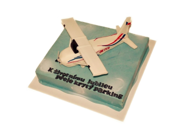 Tématický dort letadlo Cessna