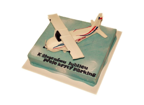Tématický dort letadlo Cessna