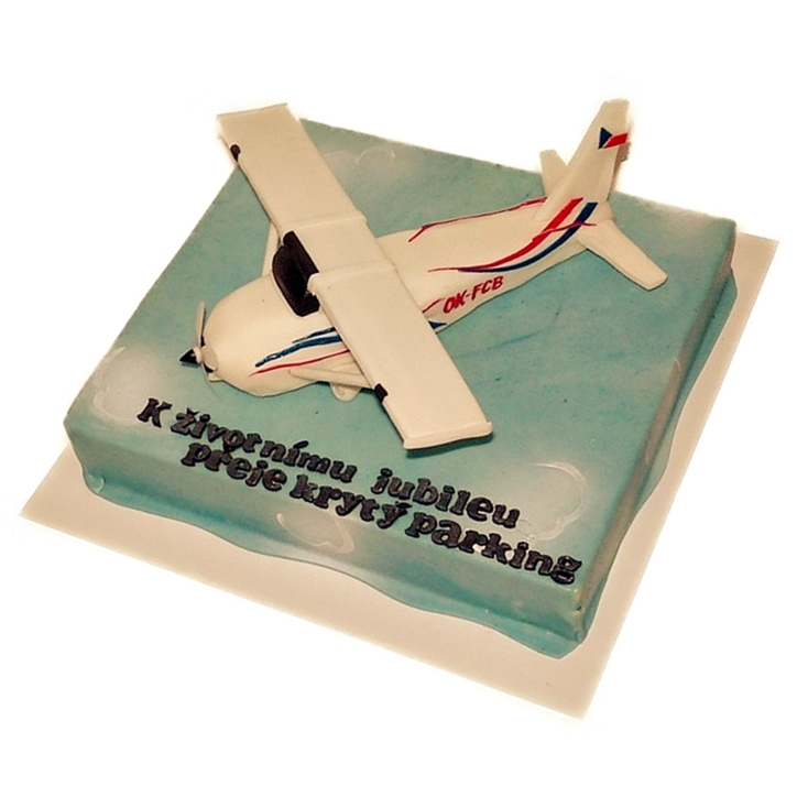 Tématický dort letadlo Cessna