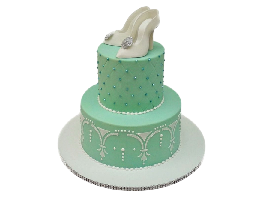 Tématický dort se střevíčky - patrový