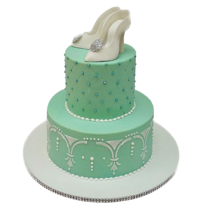 Tématický dort se střevíčky - patrový