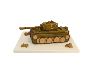 Modelovaný dort tank Tiger