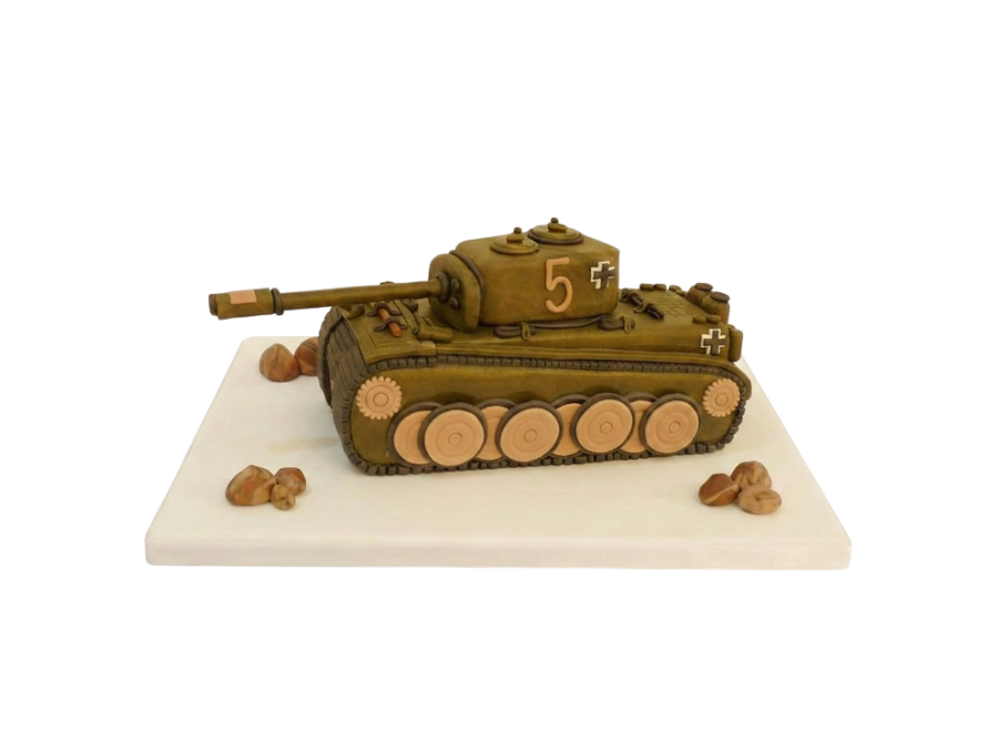 Modelovaný dort tank Tiger