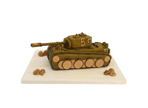 Modelovaný dort tank Tiger
