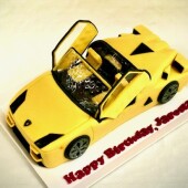 683. Lamborghini – marcipánový 3D dort